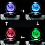 Bola de cristal lua candeeiro de presença – Image 7