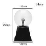 Ampoule scientifique électrique avec base noire et globe transparent, illustrant un concept scientifique ou éducatif.