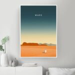 Poster Ilustração Planeta Marte