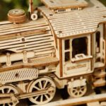 Puzzle 3D Locomotiva em Madeira – Image 2