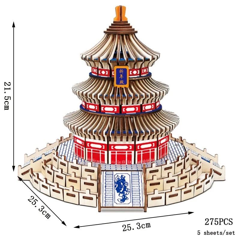 Puzzle 3D Temple Of Heaven Puzzle 3D Templo do Céu – Image 1