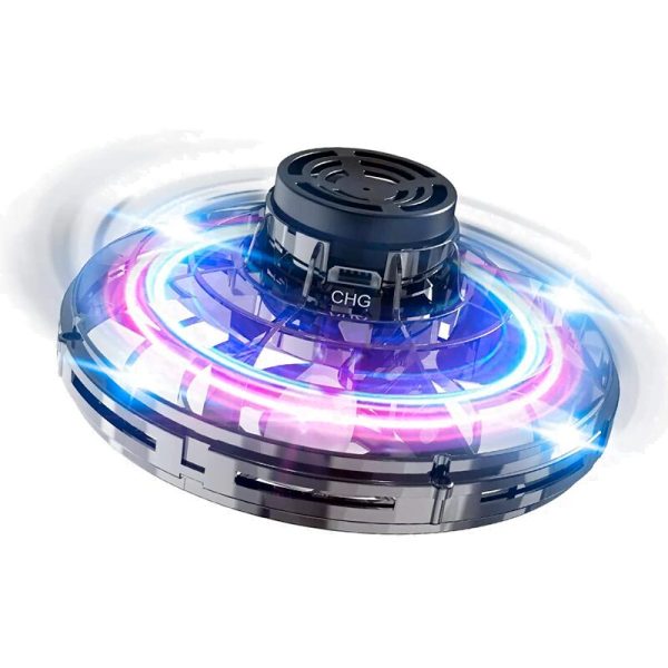Disco de luz LED com efeito de cores vibrantes, brilho intenso e movimento circular, criado com tecnologia de iluminação moderna.