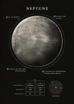 Ilustração de Júpiter com informações sobre o planeta, incluindo tipo, luas, atmosfera e sistema solar, em estilo educativo e científico.