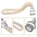 Cabo de ignição com revestimento de tecido, conector metálico e base de isolamento de borracha, usado para acender lâmpadas de plasma.