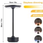 Candeeiro de mesa original em ferro forjado – Image 2
