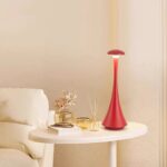 Candeeiro de mesa vermelho original e económico – Image 2