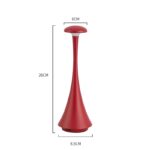 Candeeiro de mesa vermelho original e económico – Image 3