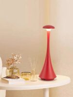 Candeeiro de mesa vermelho original e económico – Image 4