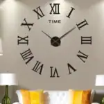 Relógio de parede decorativo com autocolantes – Image 2
