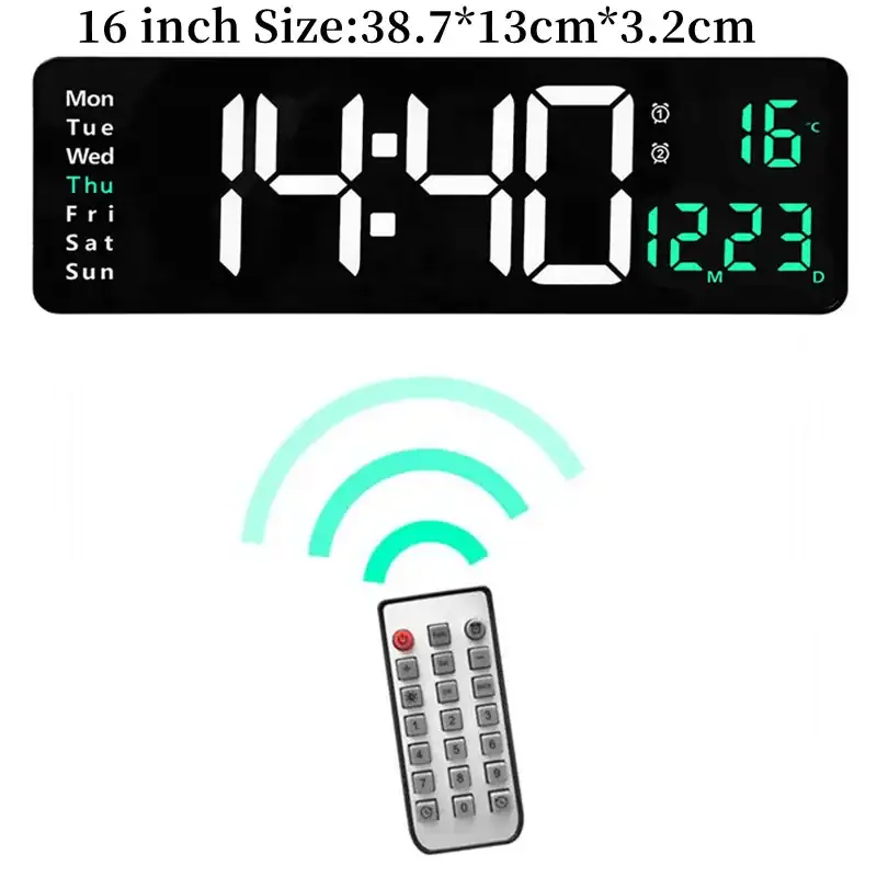 S6965d960c0cc494c9f2fe729adc1b04fc.webp Relógio de parede original digital – Image 1