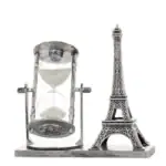 Ampulheta Decorativa Torre Eiffel Dourada – Image 2