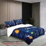 Capa de edredão espacial planetas casal – Image 3