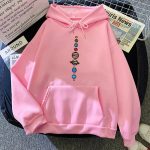 Roupa com capuz rosa com padrão de planetas do sistema solar, ideal para os amantes de astronomia e ciência. Confortável e na moda, perfeito para um visual descontraído.