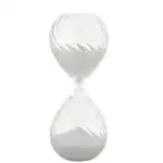 Vase en verre transparent au design moderne, parfait pour la décoration scientifique ou contemporaine, avec une forme unique en double hélice.