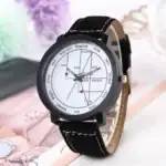 Montre avec cadran illustrant des fonctions trigonométriques et des angles, idéale pour les amateurs de sciences et de mathématiques.