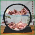 Passeie por uma paisagem montanhosa em 3D com esta decoração inovadora em vidro. Um objeto de decoração único que evoca a natureza e a aventura.