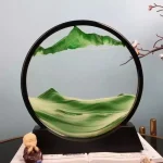 Objeto científico | Decoração de montanha em vidro.