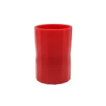 Pote de laboratório em silicone vermelho, perfeito para a decoração científica ou uso em laboratório, resistente ao calor e flexível.