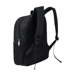 Mochila preta para estudantes e profissionais, prática e resistente, ideal para transportar livros, laptop e acessórios com conforto e estilo.