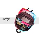 Mochila científica grande com compartimentos multifuncionais, ideal para estudantes e amantes de ciências.