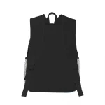 Mochila preta para estudantes e profissionais, ideal para transportar livros, computador portátil e material científico.