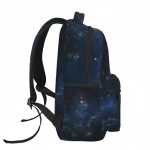 Mochila com design galáctico, ideal para estudantes e amantes de astronomia.