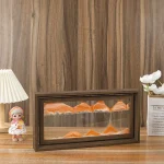 Painel decorativo em madeira com minerais laranja, perfeito para uma decoração interior elegante e original. Ideal para adicionar um toque natural e sofisticado ao seu espaço.