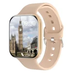 Relógio inteligente moderno com ecrã tátil exibindo o Big Ben em Londres, concebido para monitorização de saúde e notificações. Perfeito para um estilo de vida ativo e conectado.