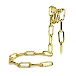 Corrente de ouro brilhante, concebida para decoração ou uso científico, com design moderno e sofisticado. Perfeita para adicionar um toque elegante ao seu espaço ou coleção.