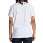 T-shirt branca unissex em algodão, design clássico, perfeito para um look casual ou para personalizar, ideal para decoração ou ciência.