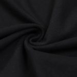 Tecido preto em algodão macio, ideal para criações científicas, acessórios ou decoração interior com um toque moderno e elegante.