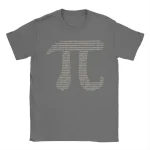 Camiseta cinza com design de código binário e números em branco, estilo moderno e geek, perfeita para os amantes de tecnologia e ciências.
