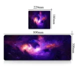 Impressão de parede representando uma galáxia colorida com dimensões 800mm x 300mm, ideal para decoração científica ou cósmica.