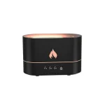 Porta-velas decorativo em forma de chama com luz LED acolhedora, ideal para criar um ambiente aconchegante e científico no seu interior.