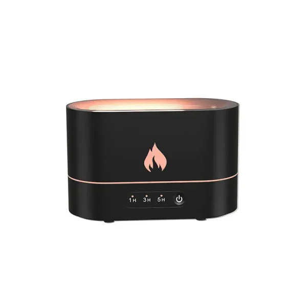 Porta-velas decorativo em forma de chama com luz LED acolhedora, ideal para criar um ambiente aconchegante e científico no seu interior.