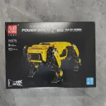 Kit de construção LEGO Power Brick em amarelo e preto, robô articulado com 921 peças, ideal para os amantes de ciência e tecnologia.