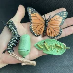 Acessórios decorativos de insetos para coleção ou decoração.