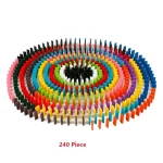 Conjunto de 240 peças de quebra-cabeça em forma de coração, coloridas e variadas, perfeito para decoração ou como objeto científico educativo.