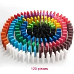 Peões de jogo coloridos em espiral, dispostos em círculo com uma variedade de cores vivas, perfeitos para jogos de tabuleiro ou decoração científica.