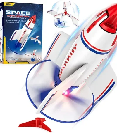 Nave espacial telecomandada para crianças, brinquedo educativo e lúdico, ideal para estimular a imaginação e a aprendizagem científica em jovens apaixonados pelo espaço.