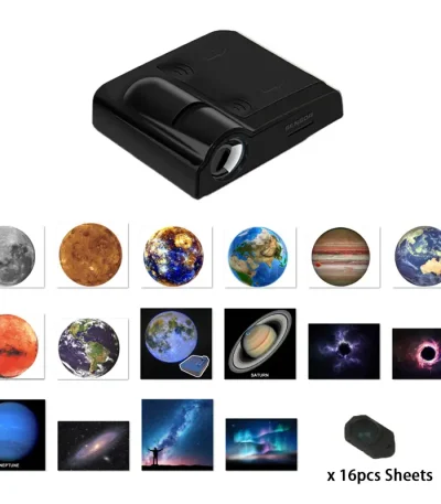 Luneta de projeção para planetário, ideal para descobrir o sistema solar e as estrelas em casa ou na sala de aula. Fácil de usar, projeta imagens de planetas e astros no teto.