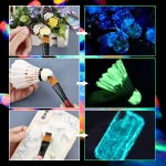 Borboleta fosforescente que brilha no escuro, ideal para decoração e projetos criativos.
