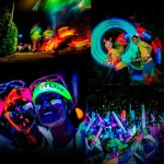 Bolas luminosas fluorescentes para animação noturna, perfeitas para festas, festivais e eventos ao ar livre. Crie um ambiente colorido e dinâmico com esses acessórios luminosos.