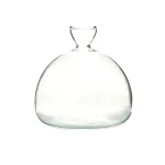 Balaústre em vidro transparente para decoração científica ou de laboratório.