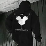 Molécula de água - Hoodie com diagrama molecular.